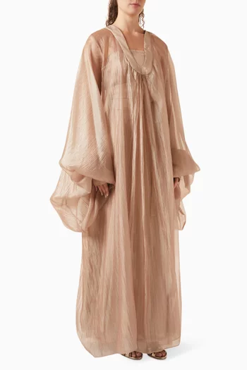 طقم من قطعتين أورجانزا وكريب