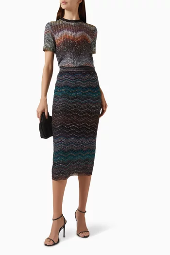 Zig-zag T-shirt in Knit