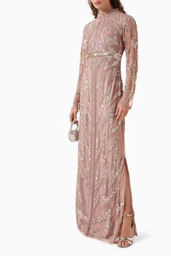 Sequin-embellished Gown