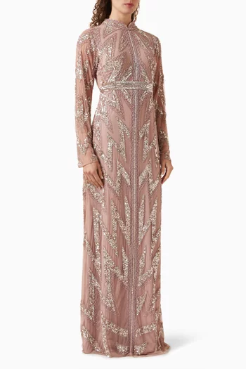 Sequin-embellished Gown