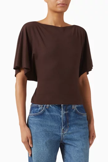 Avery Scarf Top in Knit