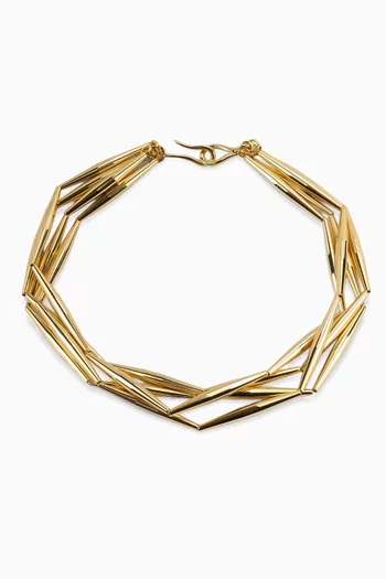Lumia Helia Necklace in 24kt Gold-plated Brass