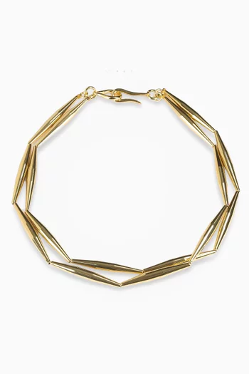 Lumia Helia Duo Necklace in 24kt Gold-plated Brass