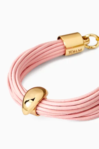 Mali Cord Bracelet in 24kt Gold-plated Brass