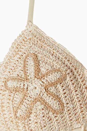 قطعة بيكيني علوية ترينيداد مطرزة بنجوم كروشيه