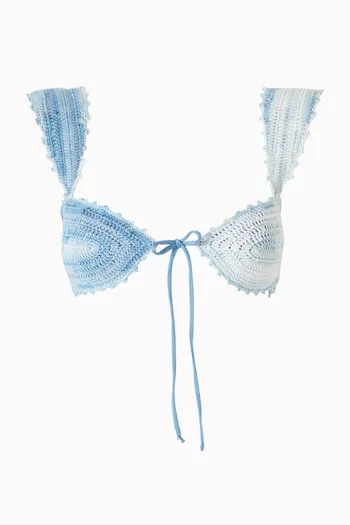 قطعة بيكيني علوية لوسي برباط كروشيه