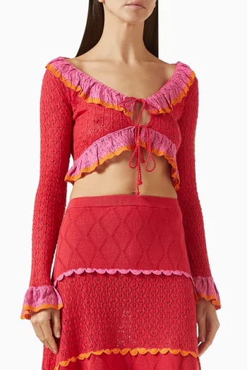 Addie Cropped Top in Knit