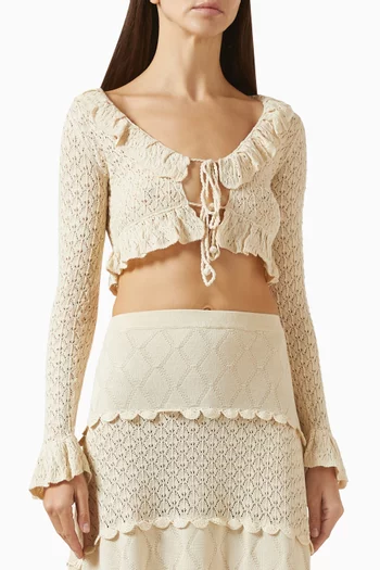 Addie Cropped Top in Knit