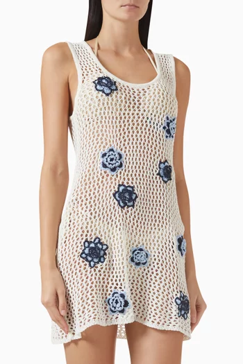 Patsie Roses Cover-up Mini Dress