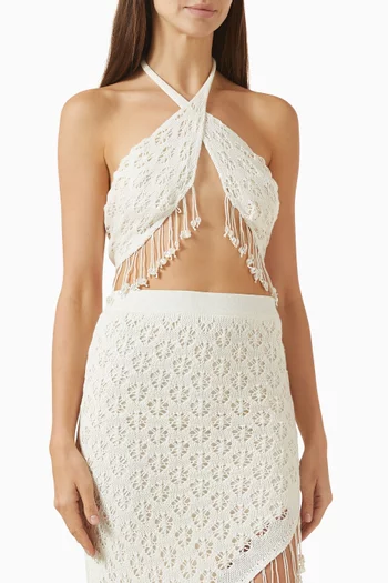 Sally Pearl Bikini Top