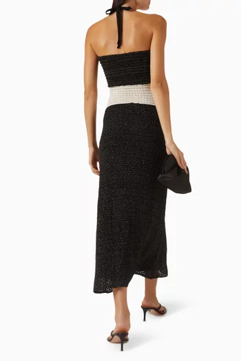 Zully Halter Maxi Dress in Knit