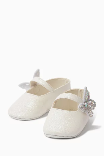 Embellished Butterfly Ballerinas