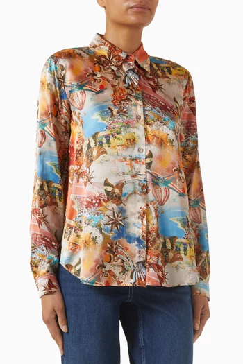 Tyler Collage Blouse in Silk