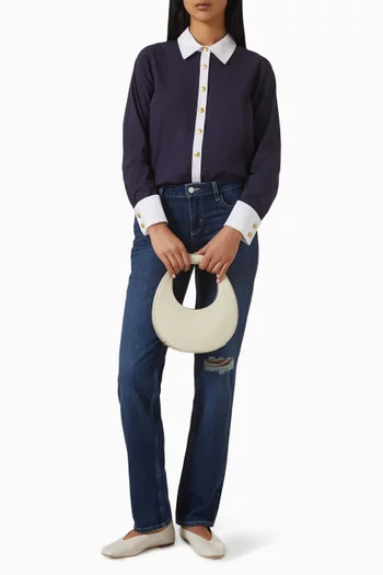 Leslie French-cuff Bodysuit