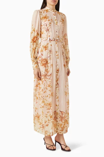 فستان إيلزا بنمط قميص وحزام