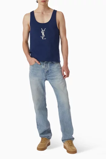 تي شيرت بلا أكمام بشعار كاسندر قطن