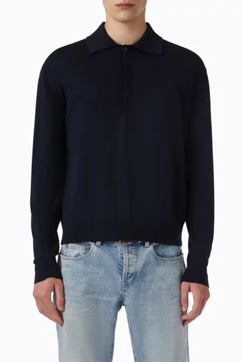 Polo Shirt in Silk-cotton