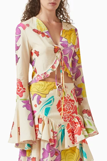 بلوزة فلوريس فيسكوز