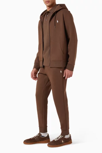 Double-knit Jogging Pants in Cotton-blend