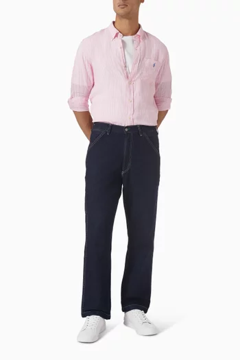 Striped Pony Shirt in Linen