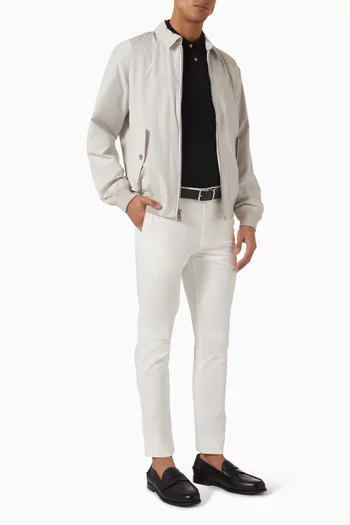 Flat Front Pants in Cotton