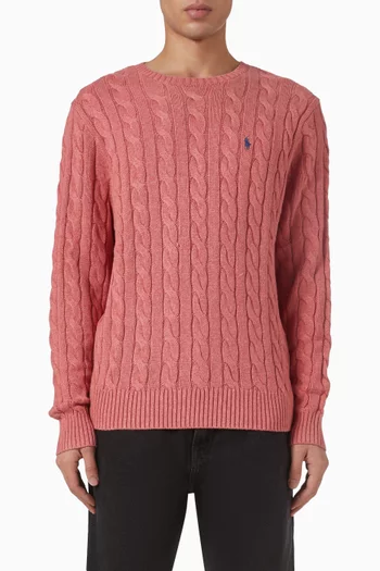 Cable Knit Sweater in Cotton