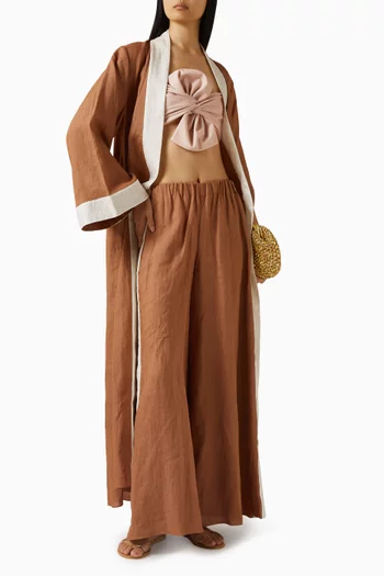 San Antonia Wide-leg Pants in Linen