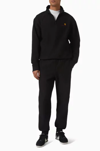 بنطال رياضي أميريكان بشعار الماركة مزيج قطن