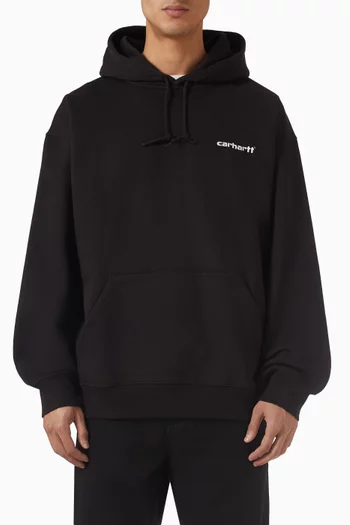 كنزة بغطاء رأس كابس مزيج قطن