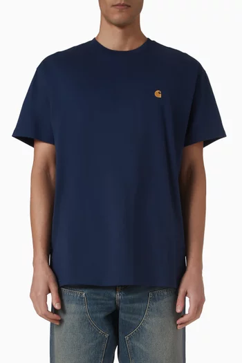 تي شيرت تشيس بشعار الماركة قطن