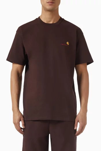 تي شيرت أمريكان سكريبت قطن