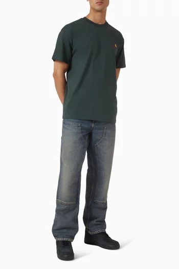 تي شيرت أمريكان سكريبت قطن