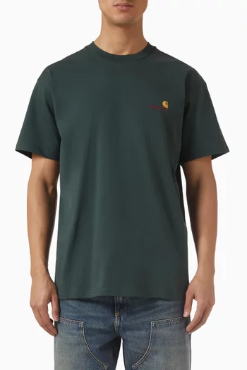 تي شيرت أمريكان سكريبت قطن