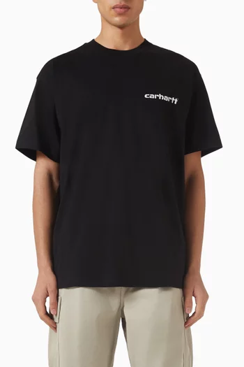 Archive Script T-shirt in Cotton