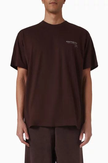 تي شيرت جاربل بشعار الماركة قطن