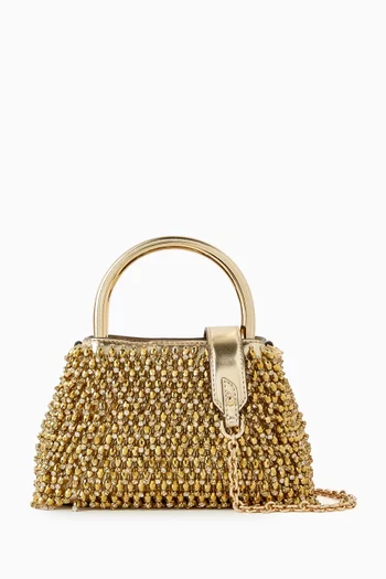 حقيبة بيد علوية مرصعة بالكريستال إصدار حصري للشرق الأوسط