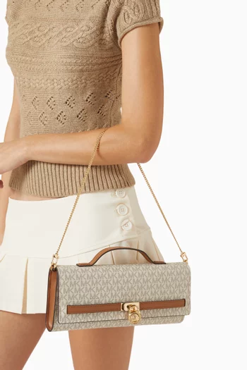 Medium Hamilton Crossbody Bag in Signature Logo Canvas