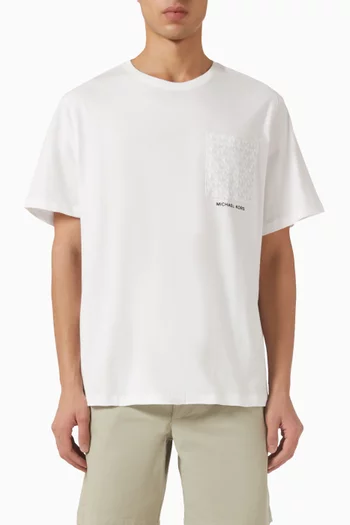 Signature Logo Pocket T-shirt in Cotton