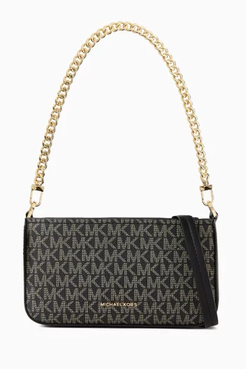Small Bryant Pochette Crossbody Bag in Logo-printed Canvas