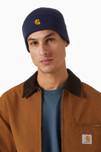 Chase Beanie in Acrylic-knit