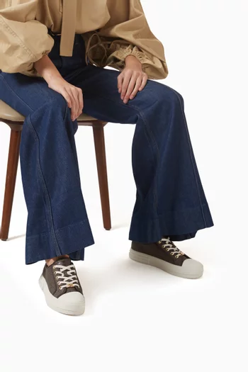 Evy Sneakers in Logo Canvas