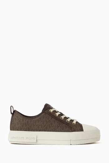 Evy Sneakers in Logo Canvas