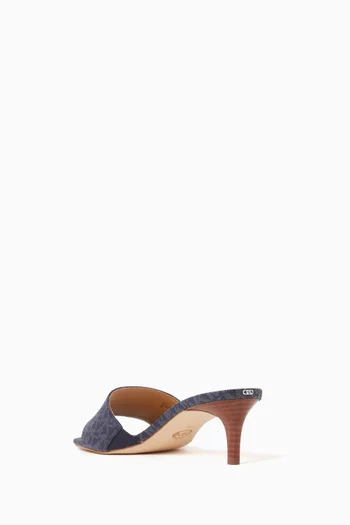 Elyse 50 Mule Sandals in Logo Canvas