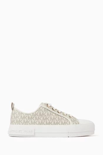 Evy Sneakers in Logo Canvas