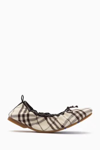 Check Fawn Ballerina Flats