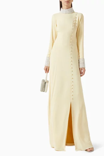 فستان ميرايلا مزين بتطريزات