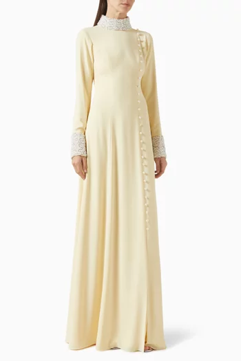 فستان ميرايلا مزين بتطريزات