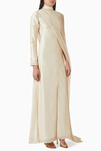 فستان لونارا بفتحة وكاب