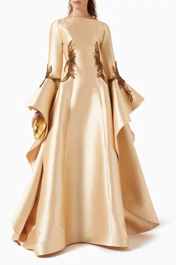 Oak Bead-embellished Gown