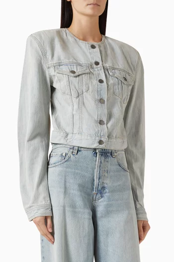 بنطال جينز بيثاني بقصة ساق واسعة دينم